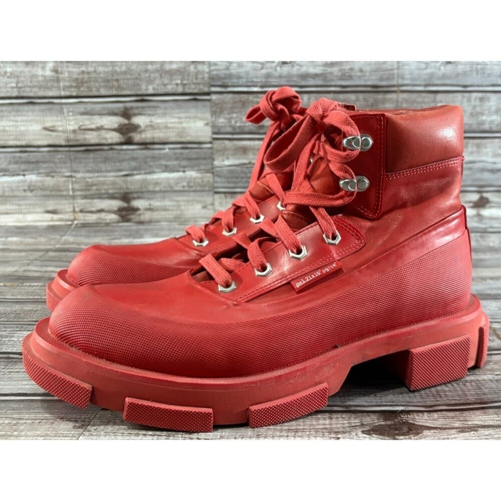 Both Paris Gao Mid horse leather upper Boots size 39 W 8 M 7 color red mspr $400